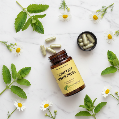 Confort Menstruel - Pilulier ouvert avec gélules