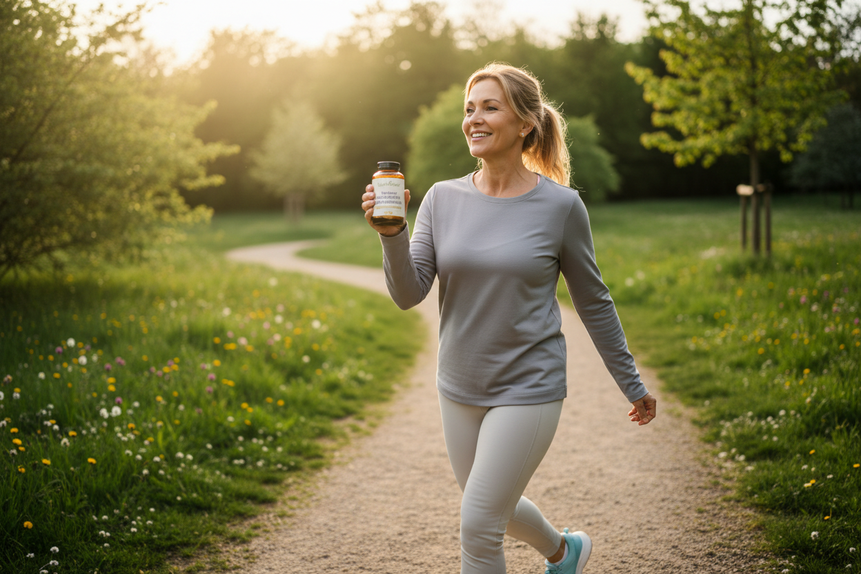 Souplesse Articulaire — Femme active en extérieur