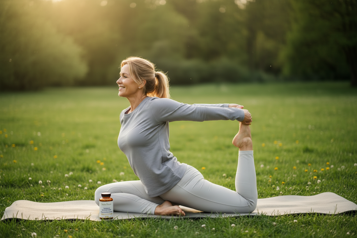 Souplesse Articulaire — Femme en posture de yoga
